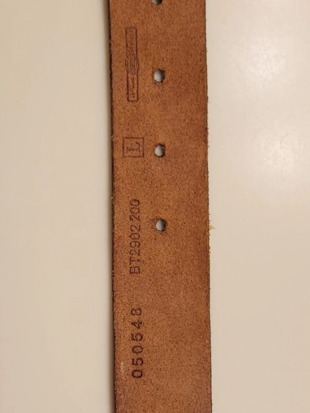 Vintage Fossil Genuine Leather Linked Disc Belt Brown 90s Y2K Boho Western
